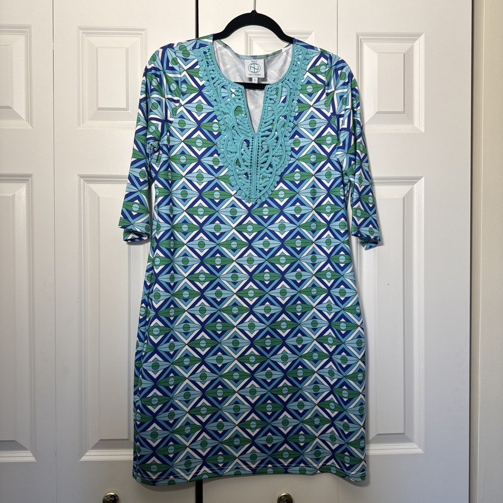 TRACY NEGOSHIAN Women's S Sheath Dress Summer Boho EUC